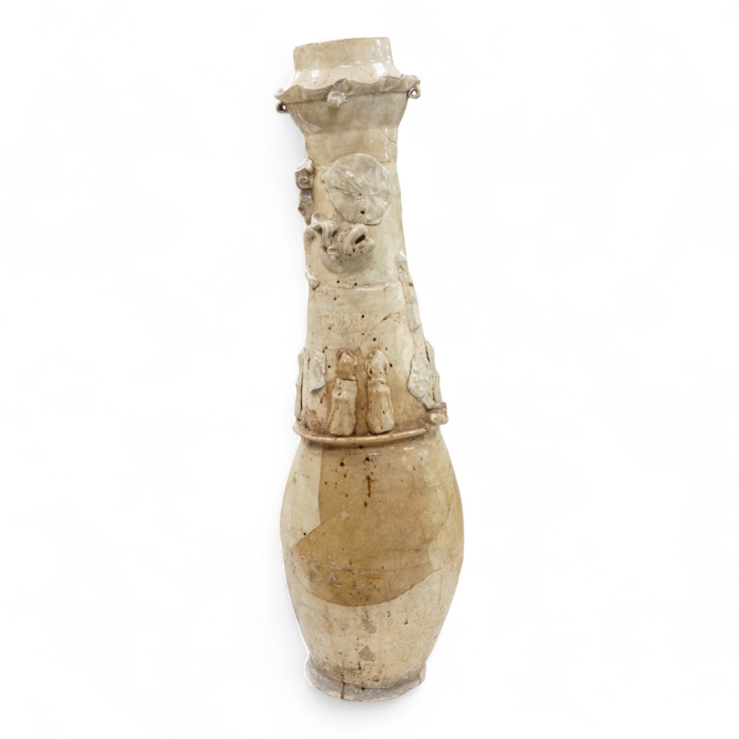 A Chinese Qingbai funerary jar, Song dynasty (a.f.), 63cm high